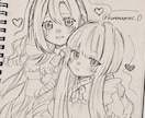 アイコン、1枚絵、修正無制限！？アナログ描きます SNSで活動したいな、かわいいイラストが欲しい方へ！ イメージ3
