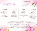 恋！仕事！子育て！誕生日から読み解きます 九星気学による恋愛・仕事・子育てアドバイス イメージ2