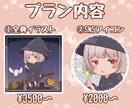 ちびキャラのアイコンや立ち絵書きます 可愛い感じの絵が得意で老若男女OK簡単な人外もOK イメージ2