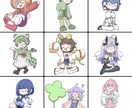 実績100体以上！ゆるいイラストを制作します 商用利用〇 どのようなポーズにも対応しています！ イメージ3