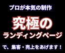 プロが究極のLP制作で売上を上げます プロが全力アシスト！売上が上がる高品質なLPを制作いたします イメージ1