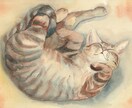 写真などからペットの絵、水彩でお描きします 複数の画像から一枚の画像に仕上げることもできます。 イメージ3