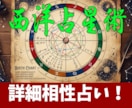 本格的な西洋占星術でお二人の相性を詳細に占います お二人の出生日のいろいろな惑星の位置関係で占う詳細相性占い イメージ1