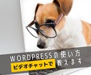 ビデオチャットでワードプレスの使い方を教えます ワードプレスの操作方法・カスタマイズのやり方が分からない方へ イメージ1