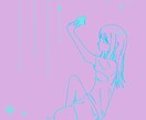 エモい！【SNS用アイコン】描きます 星と女の子をモチーフにしたイラスト イメージ1