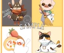 ゆるかわな動物のキャラクターを描きます あなただけのキャラクターをアイコンやイラストに！商用利用〇！ イメージ7