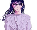 SNS用の女の子のアイコン描きます おしゃれで人の目を引くアイコンはいかがですか？ イメージ2