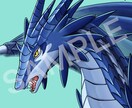 かっこいいドラゴン・モンスターのアイコンを描きます ファンタジー生物が好きなあなたに！ イメージ2