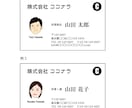 シンプルな似顔絵を描いて名刺をデザインします シンプルで使いやすい名刺を似顔絵付きでデザインします イメージ1
