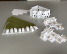 建築学生が住宅模型の制作をします 新築住宅の検討用に、竣工記念にどうぞご利用下さい。 イメージ1