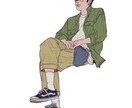 お洒落な人物全身イラストを描きます SNS等で使えるファッショナブルな全身イラストを描きます イメージ2