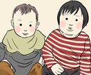 飾りやすい！ゆるかわな似顔絵描きます ウェルカムボード、ご家族、カップル、記念日、ギフトなどに イメージ3
