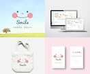 温かみのある世界観｜ゆるかわ×上品なロゴ制作します ペットサロン様◎動物病院様◎ハンドメイド作家様のロゴ制作に イメージ6