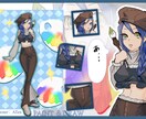 シンプルなキャラクターデザインを描きます 立ち絵、キャラクターデザイン、可愛い イメージ2