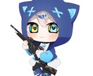 ミニキャラ(ちびキャラ)イラスト描きます シンプル塗りのキラキラとした瞳で描きます！ イメージ9
