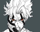 高画質SNS向けアイコン、ヘッダー画像作成致します 主にカッコいい！と感じていただける絵を得意としています！ イメージ3