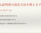 初心者向け！SSL証明書の設定方法を教えます SSL証明書、はじめて・・・という方へ！ イメージ3