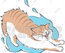 商用利用OK！猫の手書きイラスト販売しています SNS、パンフレットやチラシ、POP、名刺、印刷の素材に★B イメージ2