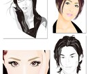 あなたの顔のイラストデータを作成します インパクト大!何かの記念に。名刺、ポスター等に使用出来ます。 イメージ1