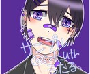 きらきらなイラストを描き致します 目がキラキラで特徴的なイラスト描きます！ イメージ4