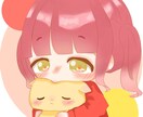 可愛いイラスト描きます 可愛いぬいぐるみを持った女の子 イメージ1