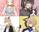 2025年価格改定！【商用〇】胸上イラスト描きます 自作ゲーム、配信用サムネ等でイラストが必要な方へ！ イメージ3
