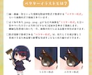ベクター形式のデフォルメイラスト作成します 品質の変わらないベクター形式なので、幅広い用途に利用可能！ イメージ5