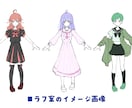 配信に適した可動域のLive2Dモデルを制作します イラスト＋モデリングのセットです。 イメージ2