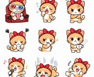 オリジナルLINEスタンプ描きます かわいいLINEスタンプ描きます！ イメージ1