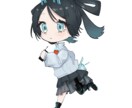 ライバーさん向け！ミニキャラ描きます 配信や返礼品で使用するミニキャラを描きます イメージ1