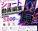 ショート動画を丁寧に編集します テンポよく最後まで見られる動画へ イメージ1