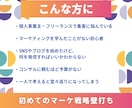 まずはココカラ！初めてのマーケ戦略壁打ちいたします マーケティング初心者に寄り添い、実行プランまで伴走いたします イメージ3