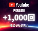 YouTube再生数1000回増加します 再生数＋1,000回～ YouTube宣伝・拡散します イメージ1
