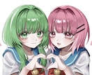 大切なあの人と！あなたのペア画を描きます 大切な家族、親友、恋人とのペア画像イラストを描きます！ イメージ1