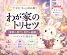 家族の個性と相性を紐解く鑑定書をお届けします 生年月日から読み解く、世界にひとつの「わが家のトリセツ」 イメージ1