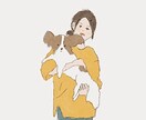 ゆるいタッチで大切なペットのイラスト描きます 大事なペットのイラストを、心を込めて描きます！ イメージ2