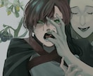 不穏系・雰囲気重視の一枚絵描きます 暗めの雰囲気が好きな人、アニメっぽい厚塗り絵がほしい方 イメージ2