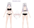 一点限定・完成済みVTuberモデルを販売します 銀髪×紫目、再配布なしの完成済み一点物 イメージ3