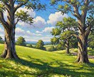 山や川、花畑などの自然風景を油絵で表現します 美しい景色を油絵で再現します。 イメージ2