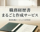 職務経歴書をゼロから作成します 【現役転職エージェント】職務経歴書まるごと作成代行 イメージ1