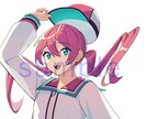 SNS用のアイコンイラストを作成します 胸上・簡単な背景/2,000円(その他オプション対応あり) イメージ5