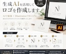 生成AIを活用してロゴを作成します AIで複数案をご提案しロゴデータまで仕上げます イメージ1