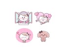 ポップで可愛いオリジナルキャラクターを作成します 商用利用可！可愛いキャラクターが作りたい人にオススメです。 イメージ4
