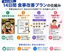 食事写真を送るだけで14日食事改善します 毎日フィードバックと週次レポート付き イメージ2