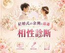 結婚式余興の相性診断スライドセット作ります スライド・MC台本・贈呈用鑑定書のPDF3点セット イメージ1
