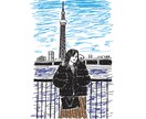 おしゃれファッション誌風の似顔絵イラストを描きます SNSで思わず目に止まるお洒落シンプルなイラストを描きます！ イメージ10