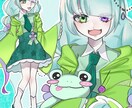 詰め込みイラストやアイコン等…描きます 等身高めのイラストです。喜んでいただけたら嬉しいです。 イメージ1