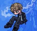 ポップでかっこかわいい似顔絵をお描きします SNSのアイコンや動画の素材等に！ イメージ4