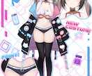Vtuberキャラデザ・モデリング全て制作します 男性女性キャラどちらも得意です♪イラストのみモデリングのみ可 イメージ6