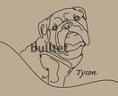 愛犬をモダンアート風のイラストにします アイコン/インテリア/グッズにおすすめ♪ イメージ3